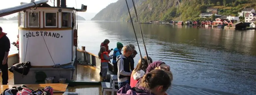 Båttur i Flekkefjord med museumsskøyta MS Solstrand.