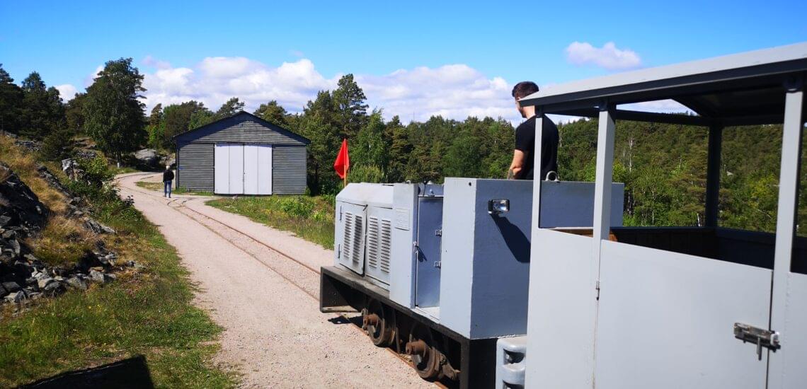 Ammunisjonsjernbanen på Kristiansand kanonmuseum