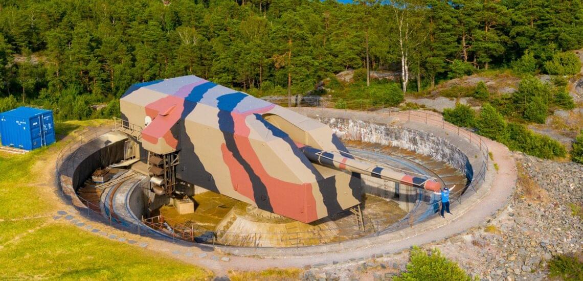 Kristiansand kanonmuseum - Drone foto Steinar Furu.