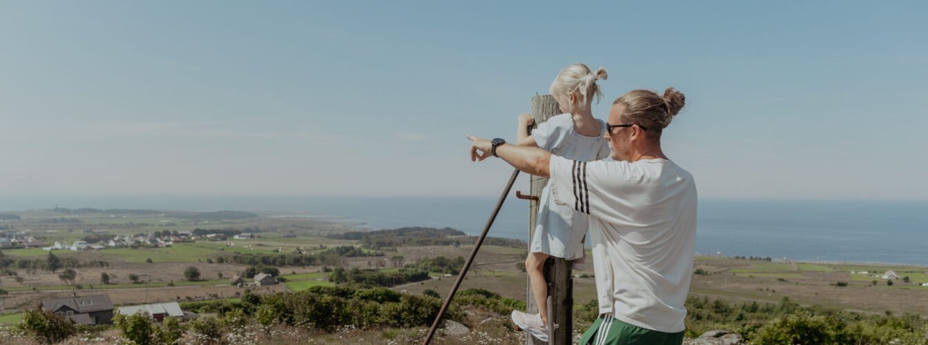 Nordberg fort - Lista museum utsikt over kystlinjen på Lista.