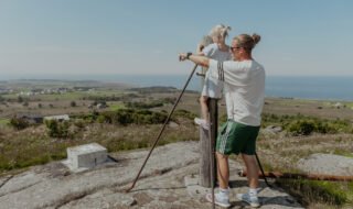 Nordberg fort - Lista museum utsikt over kystlinjen på Lista.