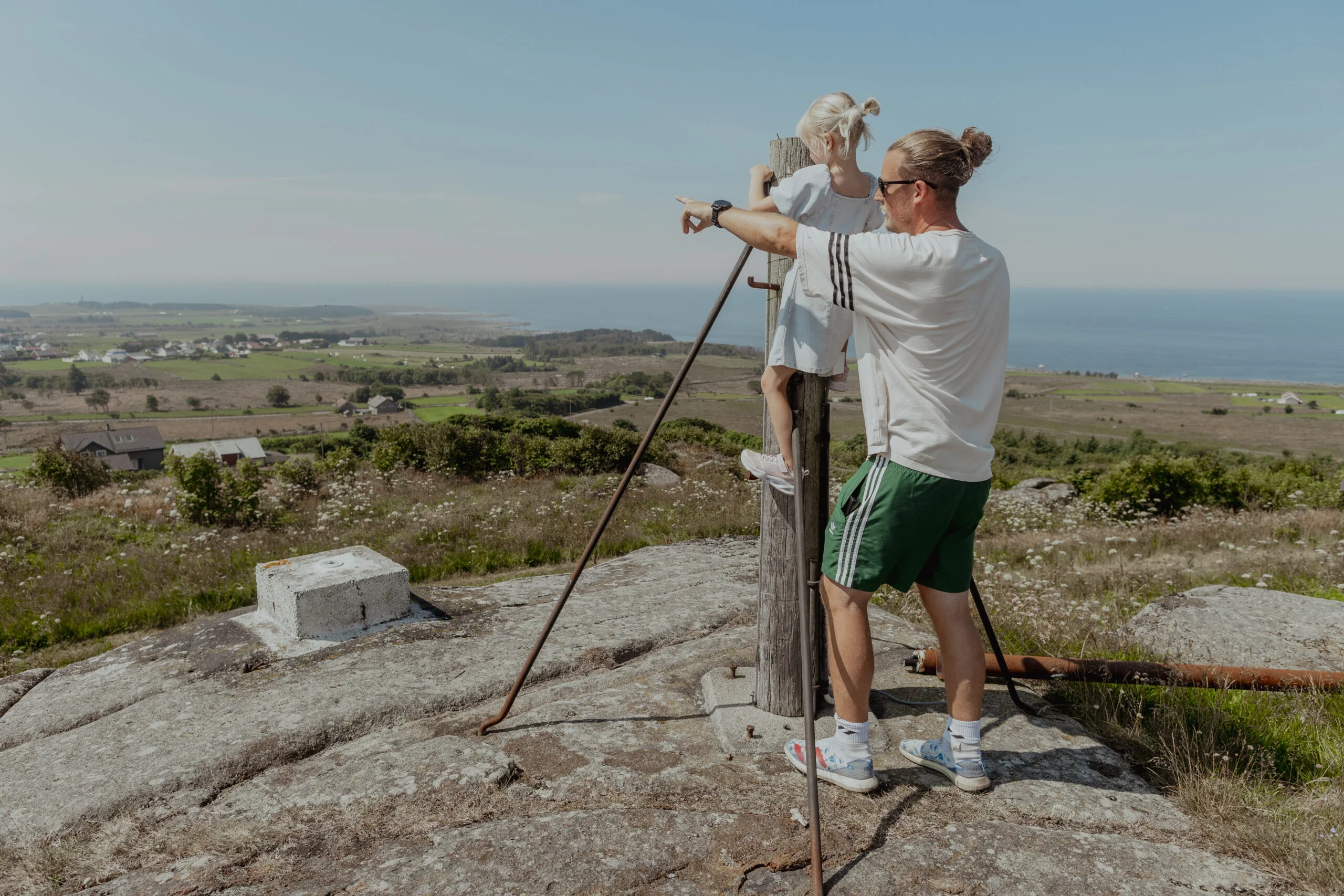 Nordberg fort - Lista museum utsikt over kystlinjen på Lista.