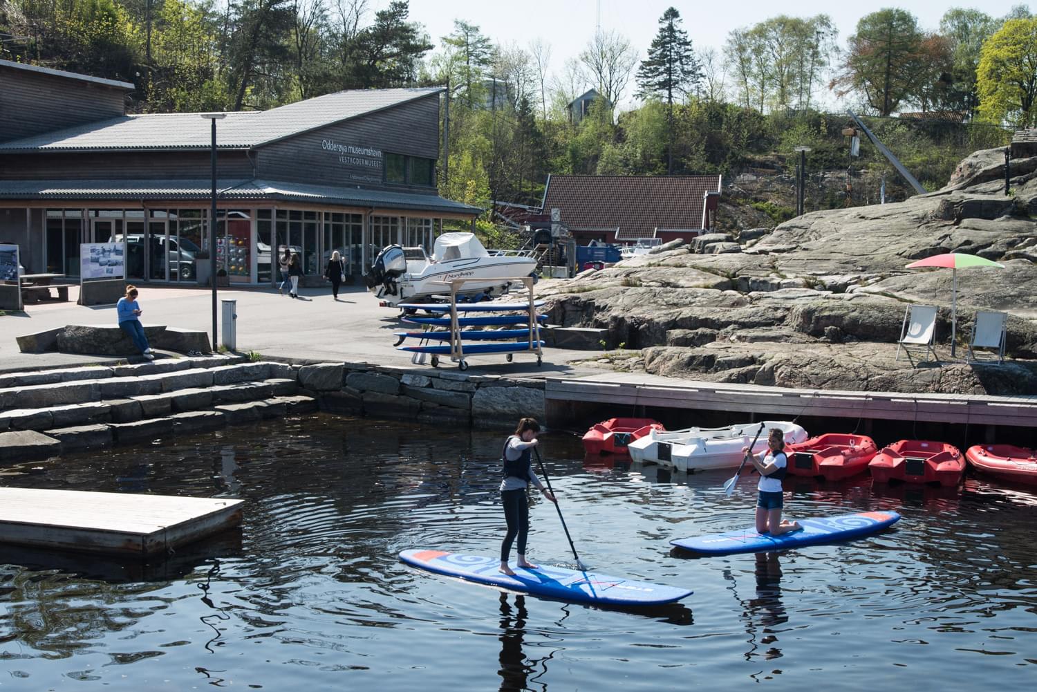 SUP-brett i Odderøya museumshavn