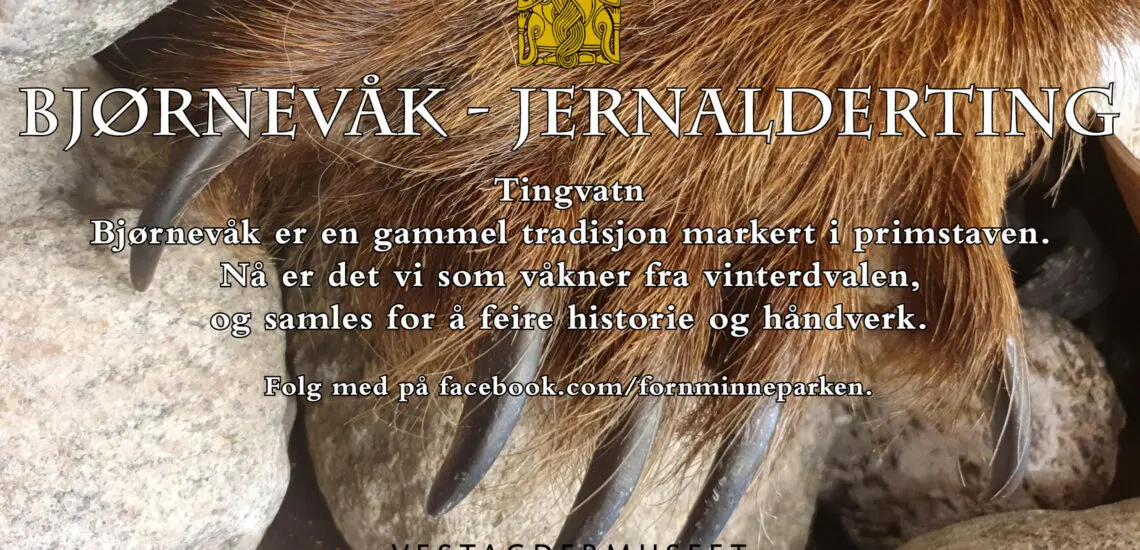 Bilde til Bjørnevåk 2025 – Jernalderting på Tingvatn fornminnepark