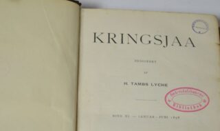 Tittelsiden til en av bøkene i jernbanebiblioteket til Setesdalsbanen.