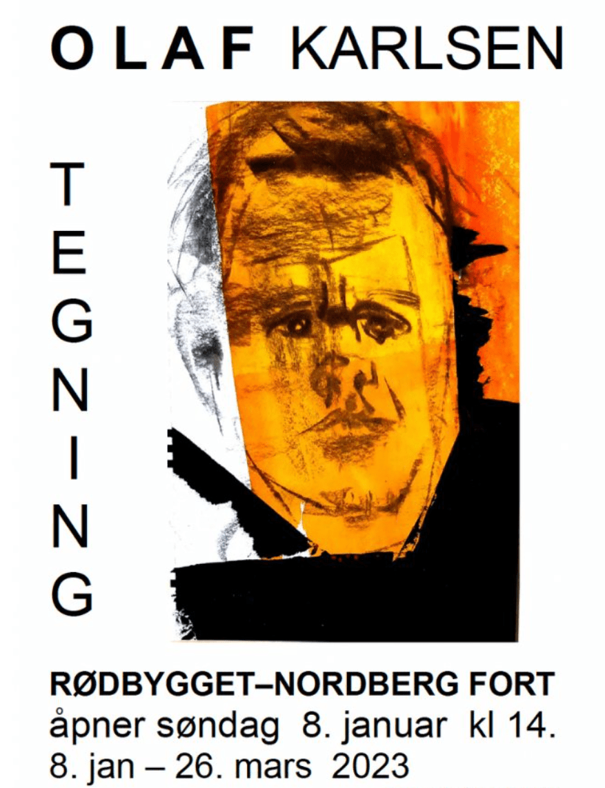 Utstillingen Tegning av Olaf Karlsen.