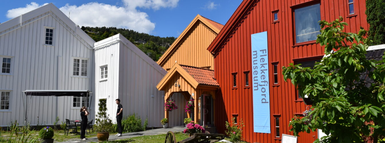 Flekkefjord museums inngang.