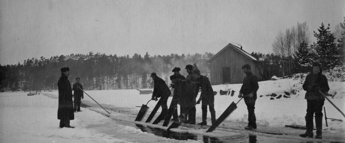 Istrafikk 1909-1911, Frøvik, Kragerø. Foto Berg - Kragerø Museum.