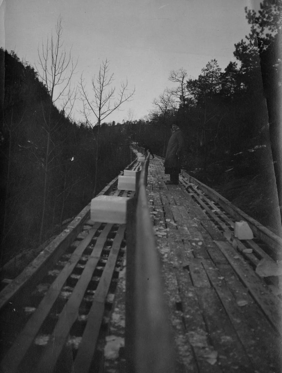 Istrafikk 1909-1911, Frøvik, Kragerø. Foto Berg - Kragerø Museum - DigitaltMuseum.