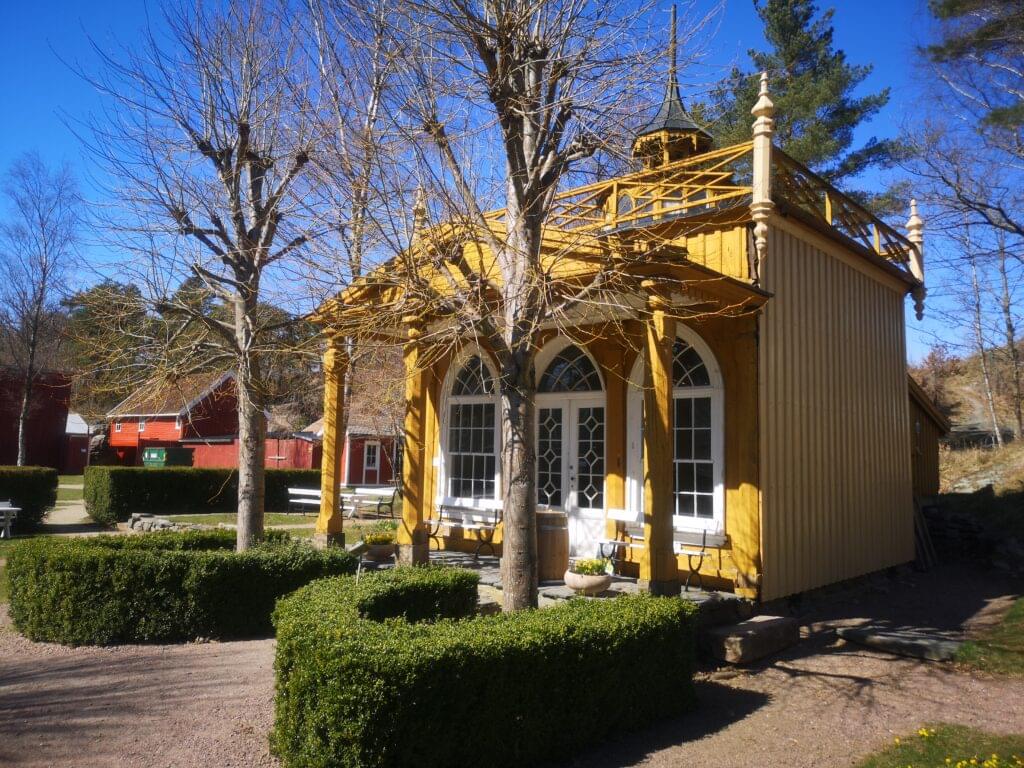 Kafeen på Kristiansand museum: Mørchs paviljong.