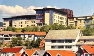 Flekkefjord sykehus. Foto Knut Sand Bakken.