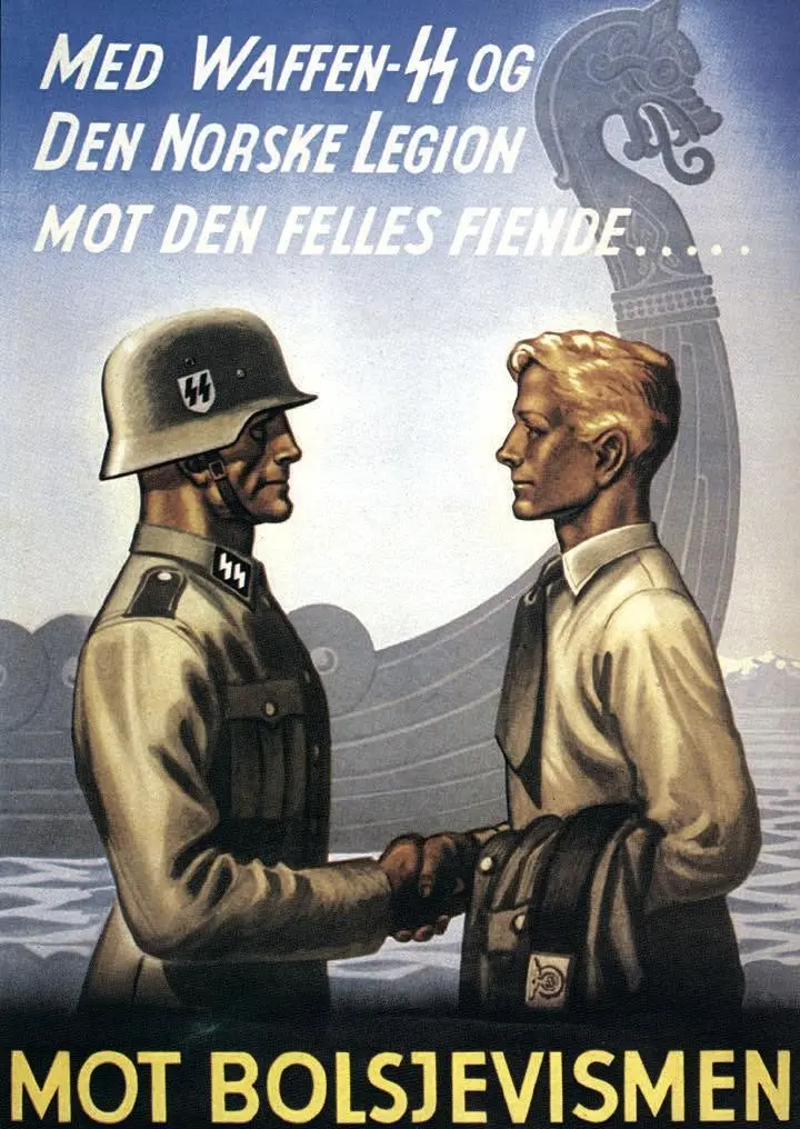 Tysk propagandaplakat.