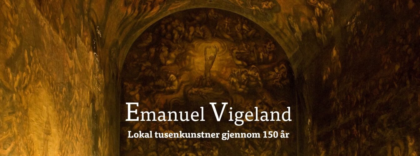 Presentasjonsbilde fra foredrag om Emanuel Vigeland som viser bilde fra Tomba Emanuelle i Oslo.