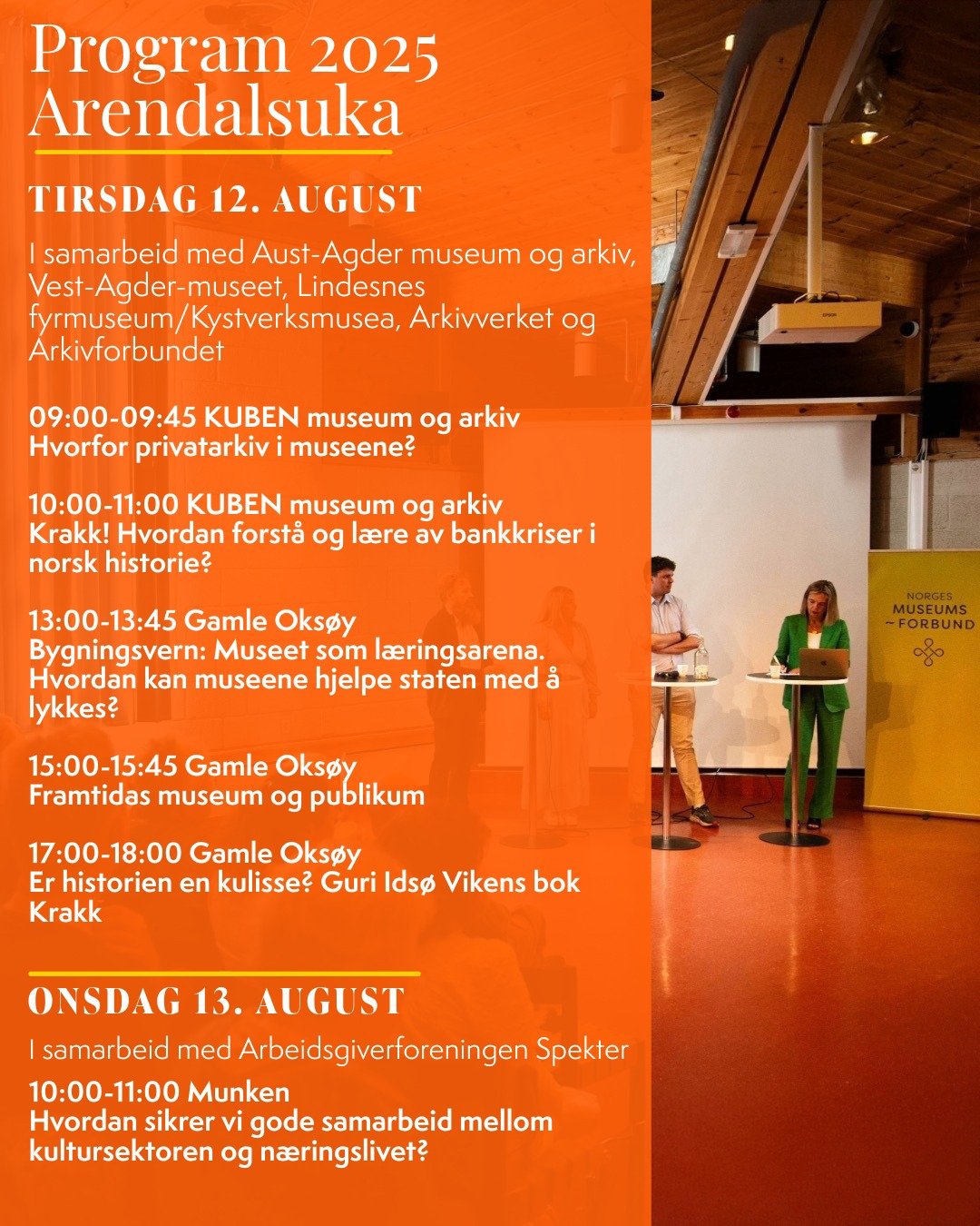 Program Arendalsuka 2025.