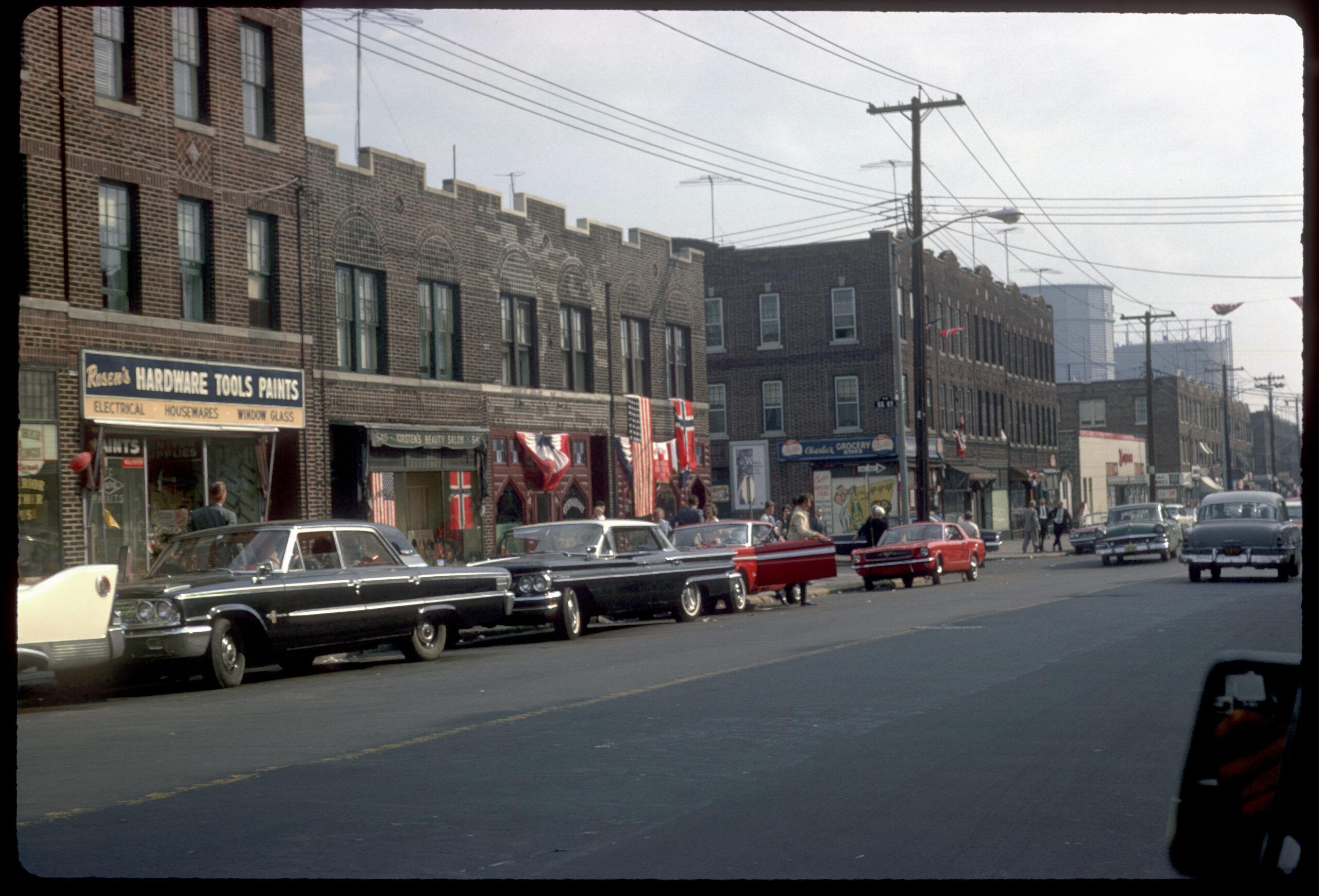 Lapskaus Boulevard på begynnelsen av 1960-tallet. Foto Turid Stokkeland.