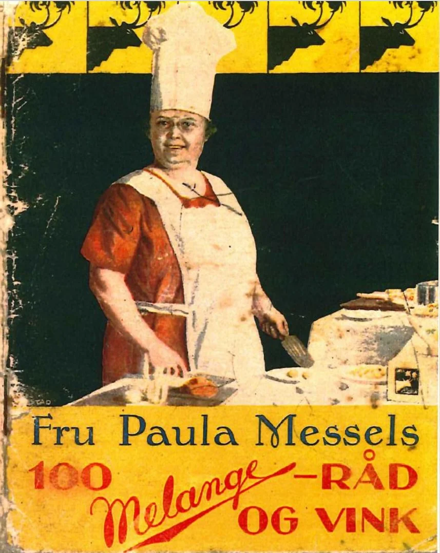 Gammelt oppskriftshefte fra Agra margarinfabrikk.