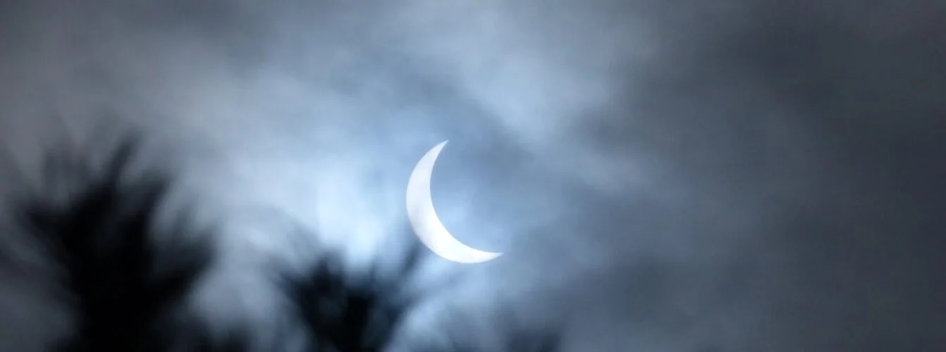 Solen fra formørkelsen 20. mars 2015. Foto Astronomiforeningen i Agder.