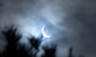 Solen fra formørkelsen 20. mars 2015. Foto Astronomiforeningen i Agder.